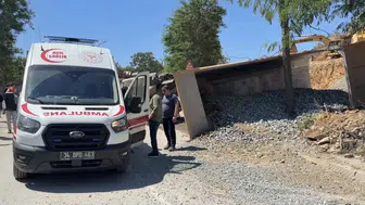 Beykoz'da inşaat alanında kamyon faciası