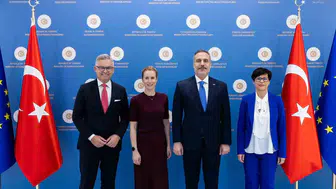Ankara'da Avrupa Birliği heyetiyle kritik diplomasi trafiği