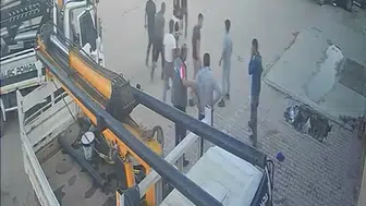 Konya sanayisinde tekme tokat kavga kamerada