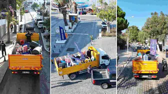 Bodrum sokaklarını işgal eden eşyalara zabıta engeli
