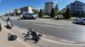 Karaman’da otomobil ile elektrikli bisiklet kazası