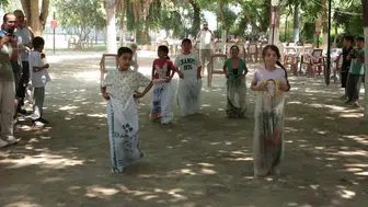 İncirliova’da çocuklar baharı doyasıya kutladı