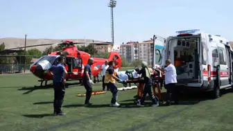 Malatya’da 84 yaşındaki hastanın hayatını helikopter kurtardı
