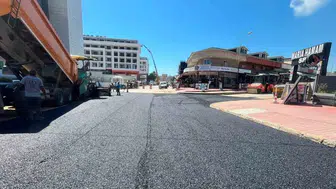 Alanya yollarında asfalt mesaisi hız kesmiyor