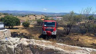 Çakmaklar köyünde bahçe yangını paniği
