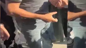 Tramvayda taciz anları yolcuları ayağa kaldırdı
