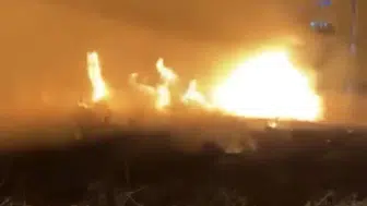 Nusaybin’de otluk alanda çıkan yangını ekipler büyümeden durdurdu