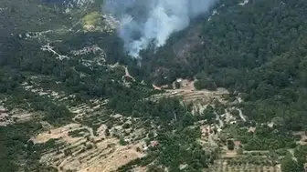 Kaş’ta orman yangını korkuttu ekipler hızla söndürdü