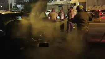 Hatay Belen’de seyir halindeki otomobil alevlere teslim oldu