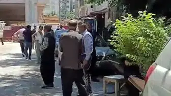 Pazarcıkta deprem anı kameraya yansıdı