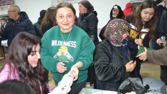 Sağlık öğrencileri Balya’nın kırsalında gönüllü sağlık taraması yaptı