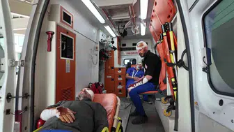 Erzurum Şehir Hastanesi deprem ve yangına karşı alarma geçti