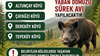 Akçakoca’da pazar günü sürek avı alarmı verildi
