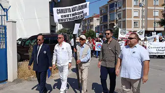 Edirne'de Yunanistan Konsolosluğu önünde protesto