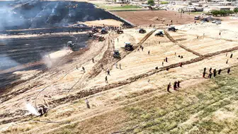 Şanlıurfa tarlalarında anız yangını alarmı