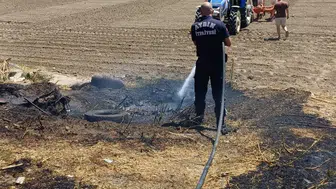 Aydın’da ot yangını korkuttu