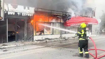 Mersin'de fırın yangını mahalleyi ayağa kaldırdı