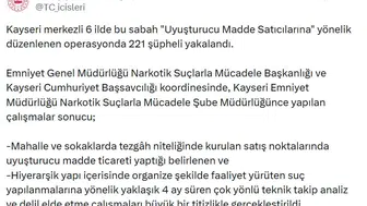 6 ilde dev uyuşturucu operasyonu 221 kişi yakalandı