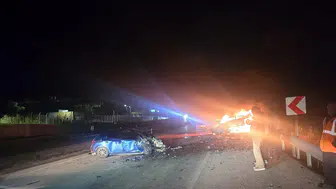 Kayseri'de feci kaza Otomobil yandı bir kişi hayatını kaybetti