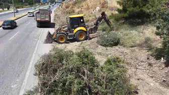 Aydın ormanlarını yangından korumak için yol kenarları temizleniyor