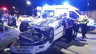 Malatya Tecde’de gece yarısı trafik kazası