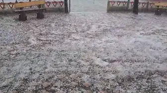 Haziranda kış manzarası Ordu Akkuş beyaza büründü