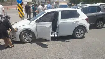Adıyaman’daki TOKİ yolunda iki araç birbirine girdi
