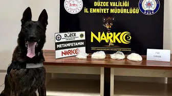 Düzce girişinde polise takılan takside 3 milyonluk zehir çıktı