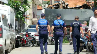 Muğla’da kaldırımları işgal eden motosikletlere zabıta temizliği