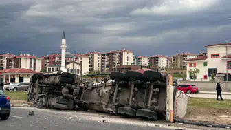 Elazığ’da çevre yolunda büyük kaza 2 yaralı