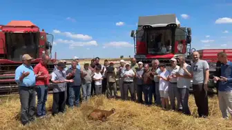 Edirne tarlalarında hasat mesaisi dualarla açıldı