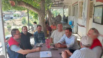 Köşk çiftçisi tarladaki sorunları uzmanlarla konuştu