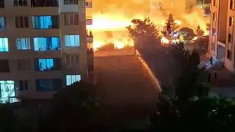 Diyarbakır'da apartmanların dibindeki boş arazide alevler paniğe neden oldu?