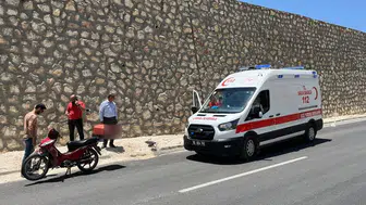 Besni ilçesinde motosiklet kazası sürücüyü hastanelik etti