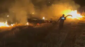 Adıyaman'daki anız yangını köylüleri tedirgin etti
