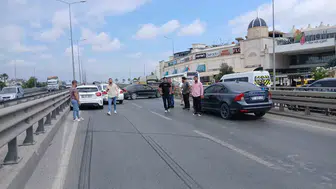 Manavgat trafiğini kilitleyen zincirleme kaza