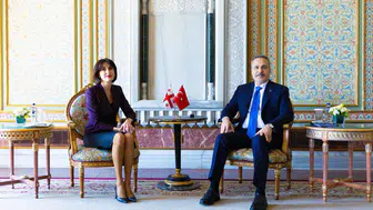 Hakan Fidan İstanbul'da Gürcistanlı mevkidaşıyla masaya oturdu
