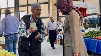 Gölpazarı pazarında üreticiyle doğrudan temas