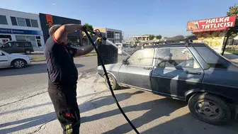 Çorumda akaryakıt istasyonunda korkutan yangın
