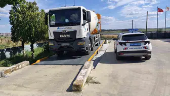 Edirne’de ağır tonajlı kamyona 60 bin lira ceza kesildi
