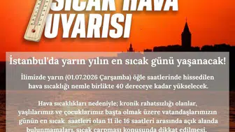 İstanbul yarın kavrulacak 40 dereceye dikkat