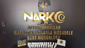Afyonkarahisar’da uyuşturucu operasyonu ile binlerce hap toplandı