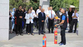 Bartın Valiliği binasında olası bir yangın için güvenlik alarmı verildi