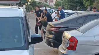 Erdek’te balkondan dehşet saçan şüpheliyi polis yakaladı