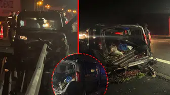 Düzce’de gece yarısı dehşeti: Bariyerlere saplanan araçtan acı haber geldi