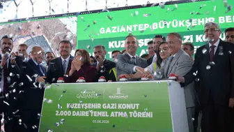 Gaziantep’te yeni konut hamlesi Bakan Kacır temel attı