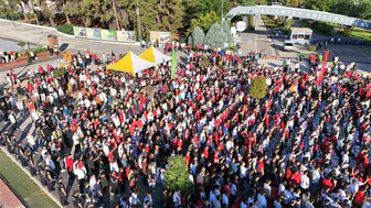 Gaziantepliler Dünya Kupası heyecanını meydanda paylaştı