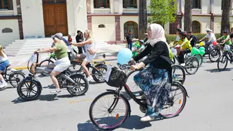 Manisalılar daha yeşil bir gelecek için pedal çevirdi