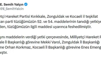 MHP üç il teşkilatını görevden aldı