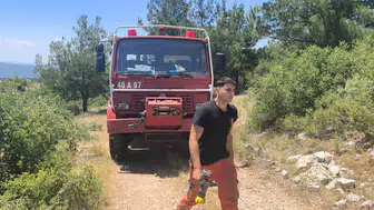 Muğla’da arılık bölgesinde çıkan yangın paniği kısa sürede bitti